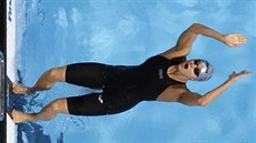 MEDAILOVÝ ÚSMV. Takhle záila Simona Baumrtová na ME v krátkém bazénu v roce 2013 v dánském Herningu, kde la na stupn vítz hned tyikrát.