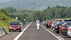 Otevení silnice mezi Stráí nad Nisou a Krásnou Studánkou. 