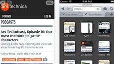 Internetový prohlíe iCab Mobile nabízí adu funkcí, které jinde nenajdete.