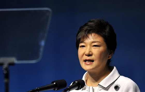 Jihokorejská prezidentka Pak Kun-hje vyzývá KLDR, aby umonila setkání