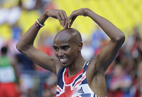 VÍTZ. Mo Farah v euforii