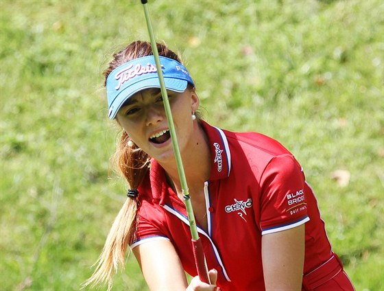 eská golfistka Klára Spilková na turnaji  Pilsen Golf Masters 2013, akci série...