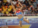 Jelena Isinbajevov ve finle MS v Moskv.