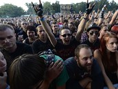 Publikum naden oekvalo hlavn hvzdy festivalu, americkou skupinu System of a Down (14. srpna 2013).