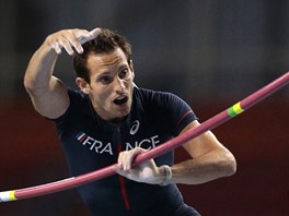 Francouzsk tyka Renaud Lavillenie na mistrovstv svta v Moskv