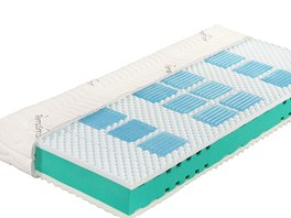 Gelov matrace zhotoven z kombinace prodn (BIO) pny a gelovch segment o