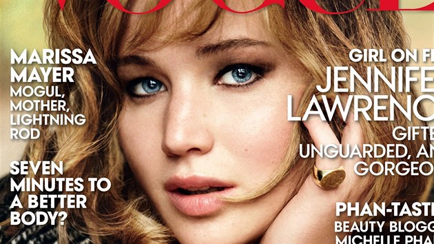 Jennifer Lawrence na oblce asopisu Vogue