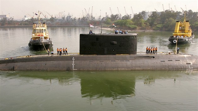 Indick ponorka INS Sindhurakshak v pstavu v noru 2006.
