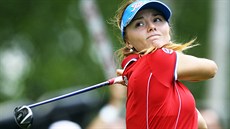 Česká golfistka Klára Spilková v nedělním závěrečném kole turnaje série Ladies... Česká golfistka Klára Spilková v nedělním závěrečném kole turnaje série Ladies...