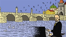 Ilustrace z knihy Malý pražský chodec Ilustrace z knihy Malý pražský chodec