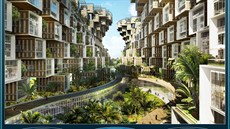 Coral Reef, místo: Haiti, architekti: Vincent Callebaut Architectures. Vlny... Coral Reef, místo: Haiti, architekti: Vincent Callebaut Architectures. Vlny...