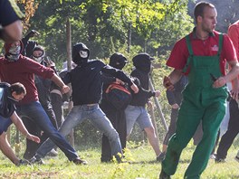 Nic ne válka. Tak to vypadalo po demonstraci v ostravských ulicích. (24. srpna...