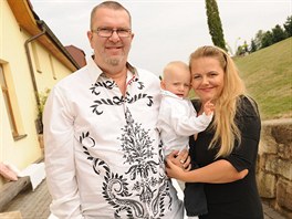 Na svatbu Terezy Kerndlové pijel i Richard Müller s rodinou.