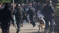 Policisté na ostravských demonstracích zadreli pes sto lidí, ptadvacet z nich bylo obvinno z výtrnictví a hanobení rasy a etnika.