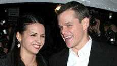 Matt Damon s manželkou Lucianou Matt Damon s manželkou Lucianou