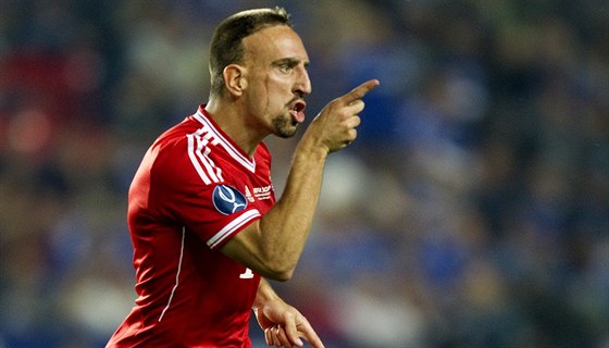 JE TAM. Franck Ribéry se raduje z vyrovnávacího gólu v boji o Superpohár....