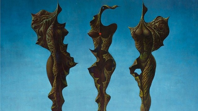 Frantiek Muzika, Ti velk larvy III v modr, 1970