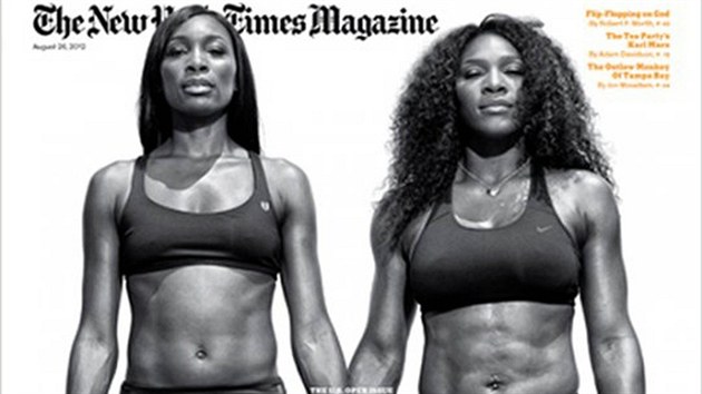 Sestry Venus a Serena Williamsovy na oblce New York Times Magazine (2012)