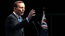 Australský kandidát na premiéra Tony Abbott (30. srpna 2013) Australský kandidát na premiéra Tony Abbott (30. srpna 2013)