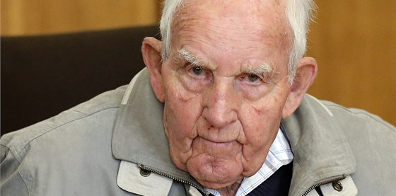 Bývalý len vojenských jednotek Waffen SS Siert Bruins ped soudem v nmeckém