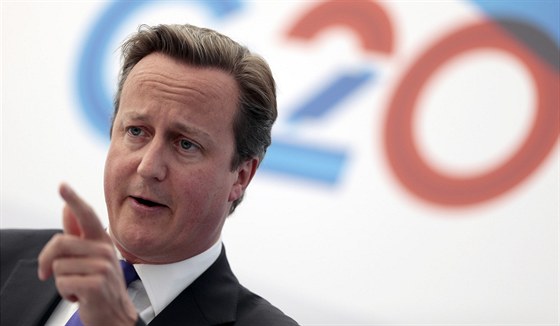 David Cameron na summitu G20 (6.záí)
