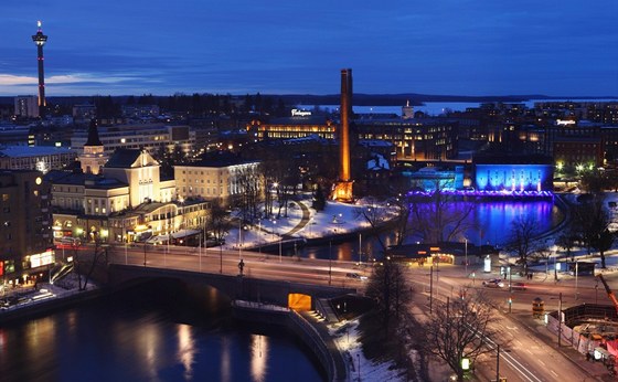 Ped 150 lety peeje, dnes ji pln regulovaná eka Tammerkoski. Práv zde se zaala psát historie finské Nokie.