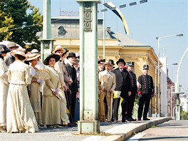 Natáení filmu Sarajevo v Hradci Králové.