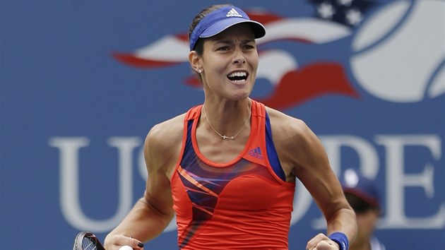 Ana Ivanoviov slav povedenou vmnu v osmifinle US Open.