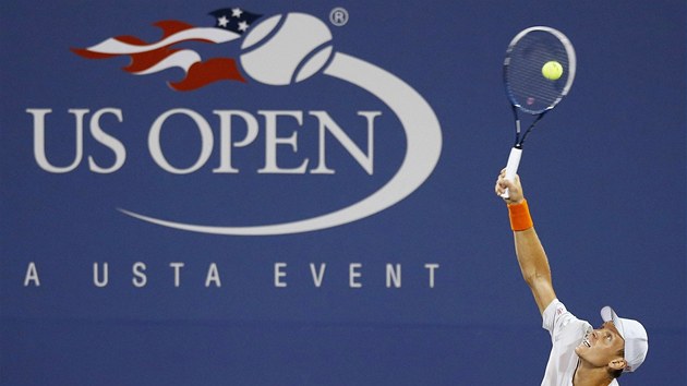 esk tenista Tom Berdych podv v osmifinle US Open.