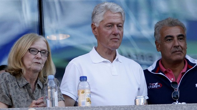 ensk finle US Open sledoval v New Yorku tak bval americk prezident Bill Clinton.