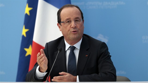 Francouzsk prezident Franois Hollande na summitu G20 (6.z)