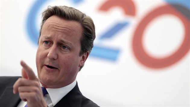 David Cameron na summitu G20 (6.z)