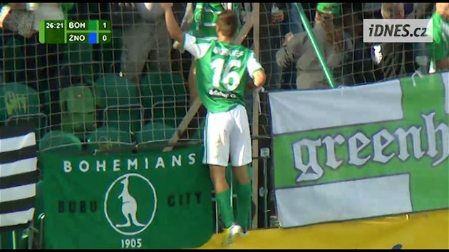 7.kolo fotbalov ligy: Bohemians  Znojmo 2:0