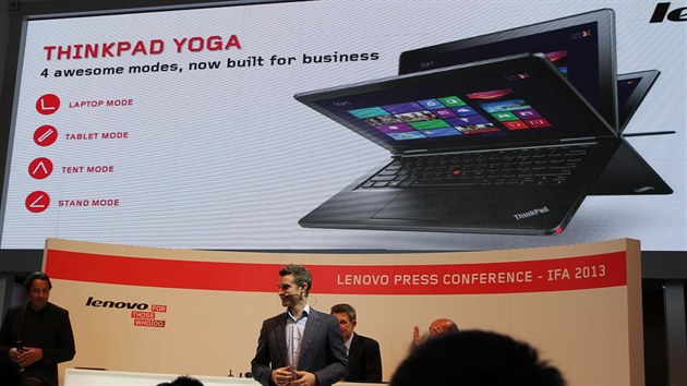 Nov ThinkPad Yoga pedstaven na veletrhu IFA 2013