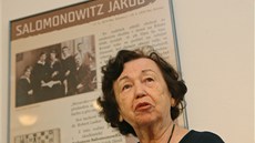 Libuše Salomonovičová na výstavě Nezapomněli jsme na ně? v Ostravském muzeu. Libuše Salomonovičová na výstavě Nezapomněli jsme na ně? v Ostravském muzeu.