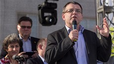 Proslov moravskoslezského volebního lídra Lubomíra Zaorálka nepostrádal