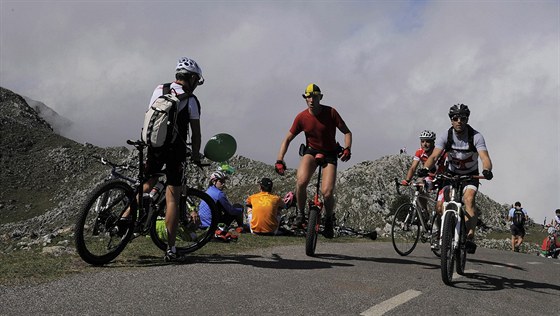 Momentka z 20. etapy cyklistického závodu Vuelta