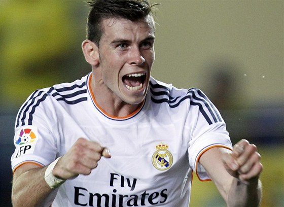 BALE STELCEM. Gareth Bale oslavuje svj gól proti Villarrealu.