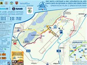 Mapka dopravy na Dny NATO na monovskm letiti.