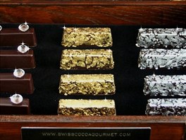 Královská kolekce od Cocoa Gourmet obsahuje jedlé kousky stíbra, zlata a...