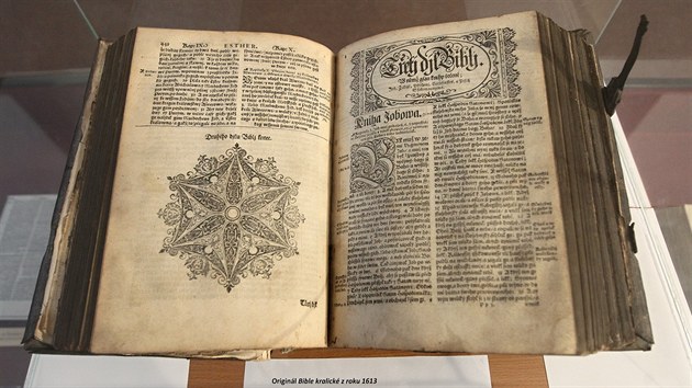 Originl Bible kralick z roku 1613.