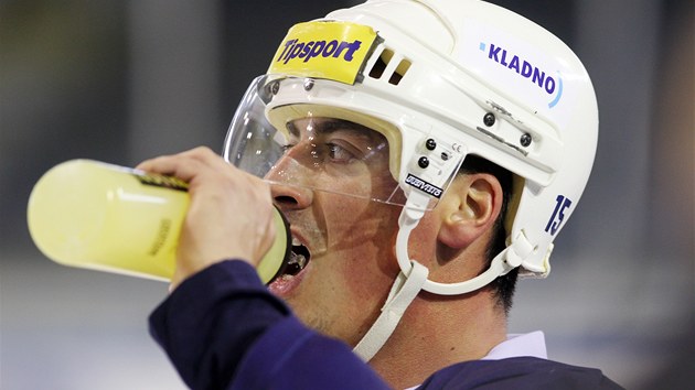 Obrnce Tom Kaberle se vrtil z NHL a oblkl dres extraligovho Kladna. 