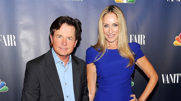 Michael J. Fox a jeho manelka Tracy Pollanov (16. z 2013)