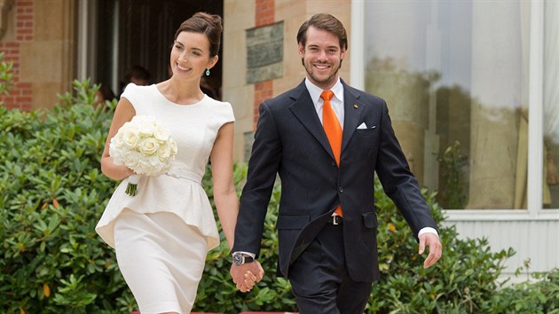 Claire Lademacherov a lucembursk princ Flix se vzali (17. srpna 2013).