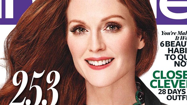 Julianne Moore na oblce jnovho vydn magaznu InStyle (2013)