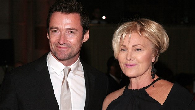 Hugh Jackman a jeho manelka Deborra-Lee Furnessová (17. záí 2013)