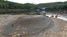 Archeologický przkum na dn vyputné pehrady Mohelno (12. záí 2013)