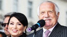 Exprezident Václav Klaus piel podpoit volební blok Hlavu vzhru Jany