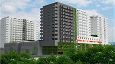 Vizualizace plánovaných věžáků na Lužinách. Vizualizace plánovaných věžáků na Lužinách.