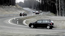 Severní část silnice přes Červenohorské sedlo po dokončení oprav a rozšíření v... Severní část silnice přes Červenohorské sedlo po dokončení oprav a rozšíření v...